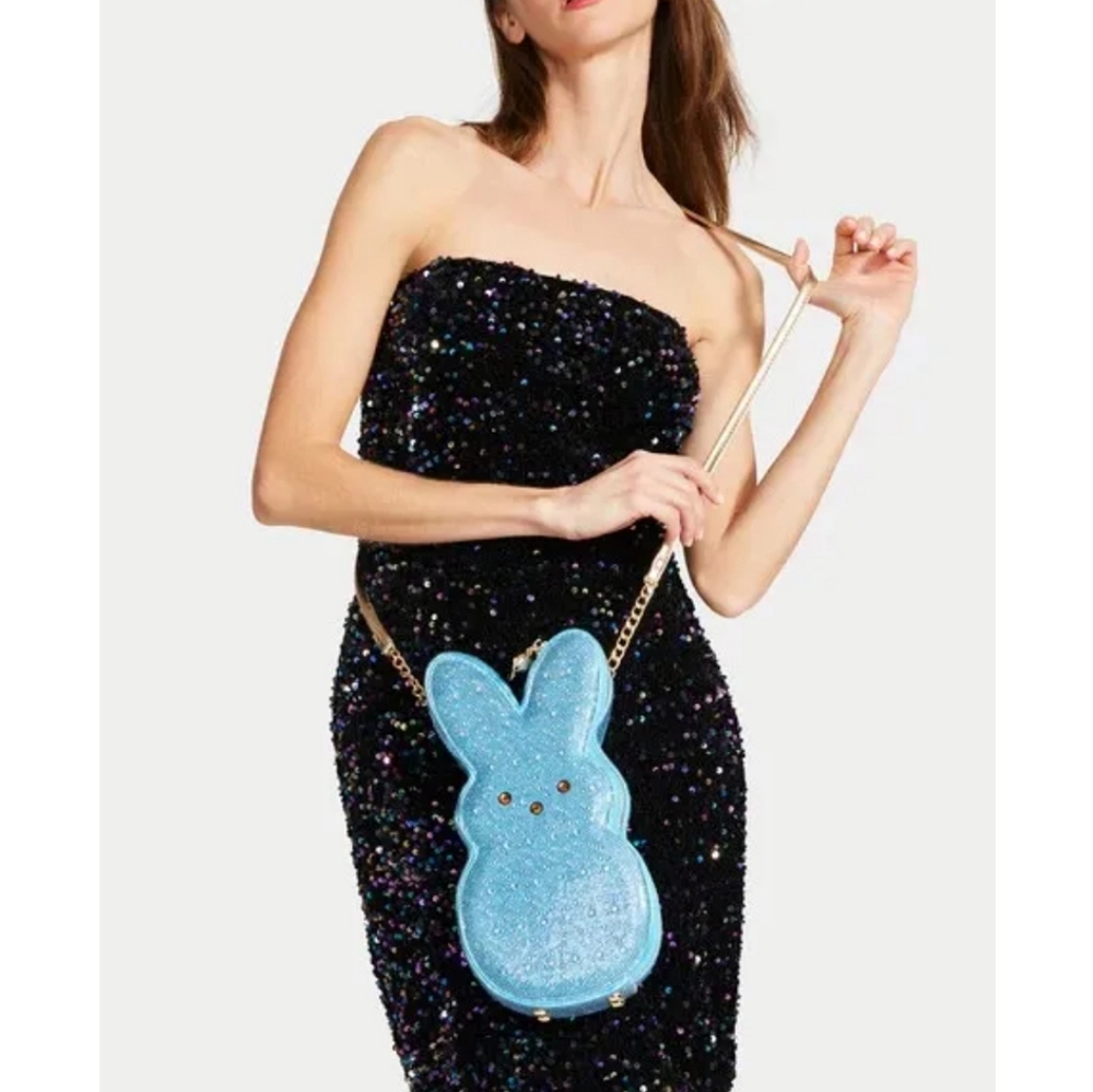 Betsey Johnson Blue Peep Crossbody